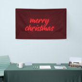 Een keurig, trendy design van "vrolijk kerstfeest" spandoek (Beurs)