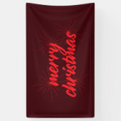 Een keurig, trendy design van "vrolijk kerstfeest" spandoek (Verticaal)