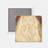 Een kijkje in de baarmoeder magneet (Voorkant / Achterkant)