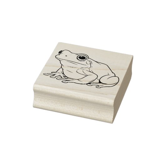 Een kikker rubberstempel (Stempel)