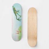 Een kikker springt in de afbeelding van de Pond Skateboard (Voorkant)