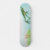 Een kikker springt in de afbeelding van de Pond Skateboard (Voorkant)