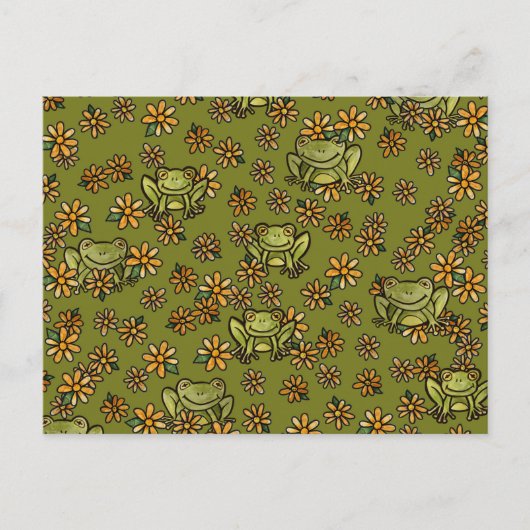 Een kikkerige glimlach briefkaart (Voorkant)