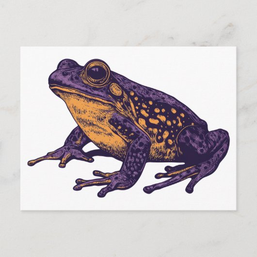 Een kikkerillustratie - l briefkaart (Voorkant)