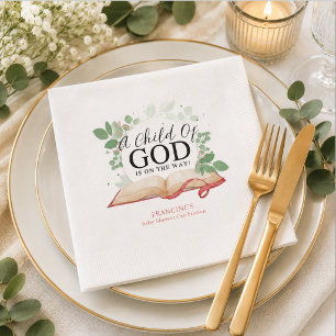 Een Kind van God Baby Shower Servet