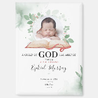 Een Kind Van God Is Gearriveerd Geboorteaankondigi