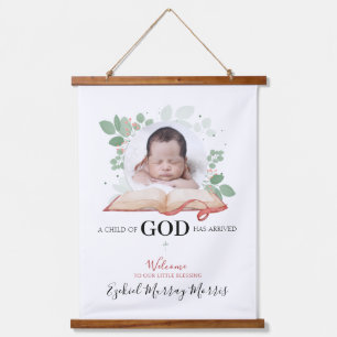 Een kind van God is gearriveerd Hangend Wandkleed