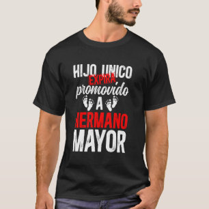 Eén kind verloopt gepromoveerd tot oudere broer t-shirt