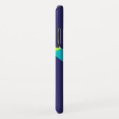 Een kinder blauwe groene naam voor een vervormde b Case-Mate iPhone case (Achterkant/rechts)