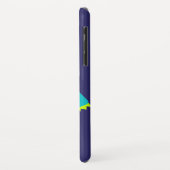 Een kinder blauwe groene naam voor een vervormde b Case-Mate iPhone case (Achterkant/links)