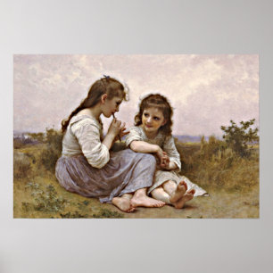 Een kindertijd idylle, schilderkunst, poster
