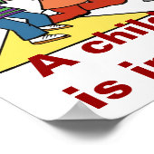 Een kinderwereld ligt in onze handen poster (Hoek)