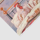 Een kip kerst tissuepapier (Detail)