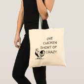 Een kip kort van Crazy ⎢Budget Canvas tas (Voorkant (product))