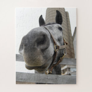 Een klap dicht bij een paard legpuzzel