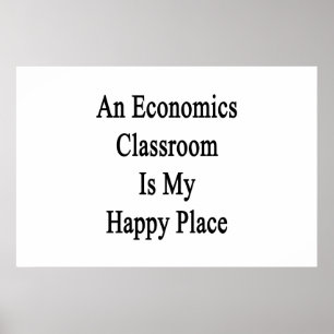 Een klaslokaal voor de economie is mijn gelukkige  poster