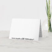 Een Klassieke aanpassing Bedankkaart (Achterkant)