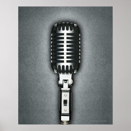 Een klassieke microfoon poster (Voorkant)