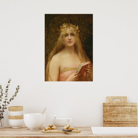 Een klassieke schoonheid van Leon Francois Comerre Poster (Keuken)