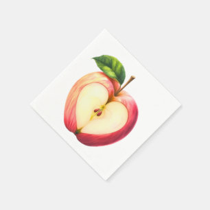 Een Klein Appeltje Is Op Weg Herfst Baby Shower Servet