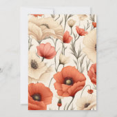 Een klein Baby shower van een meisje met wilde blo Kaart (Achterkant)