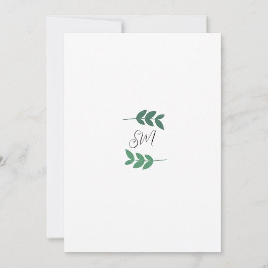 Een klein Baby shower van één Safari-dieren Kaart (Achterkant)