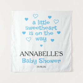 Een klein Baby shower... Wandkleed