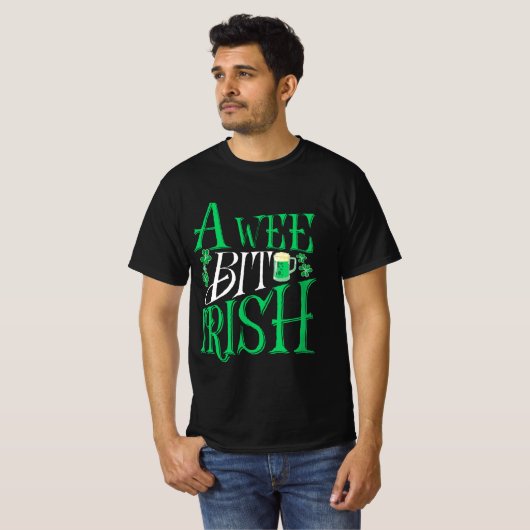 Een klein beetje Iers - St. Patrick's Day T-shirt (Voorkant volledig)
