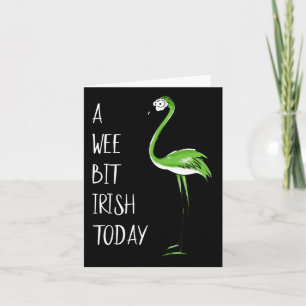 Een klein beetje Iers vandaag Flamingo St. Patrick Kaart