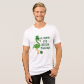 Een klein beetje Iers vandaag St. Patrick Day Tri-Blend Shirt (Voorkant volledig)