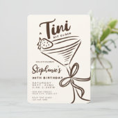 Een klein beetje ouder 30e esthetische verjaardag kaart (Staand voorkant)