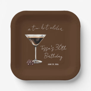Een klein beetje ouder espresso martini themafeest papieren bordje