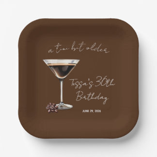 Een klein beetje ouder espresso martini themafeest papieren bordje