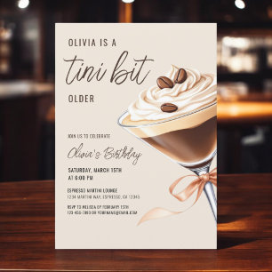 Een klein beetje ouder Espresso Martini Verjaardag Kaart