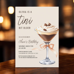 Een klein beetje ouder Espresso Martini Verjaardag Kaart