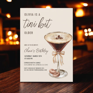 Een klein beetje ouder Espresso Martini Verjaardag Kaart