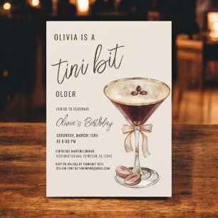 Een klein beetje ouder Espresso Martini Verjaardag Kaart
