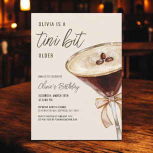 Een klein beetje ouder Espresso Martini Verjaardag Kaart