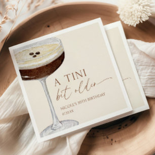 Een klein beetje ouder Expresso Martini verjaardag Servet