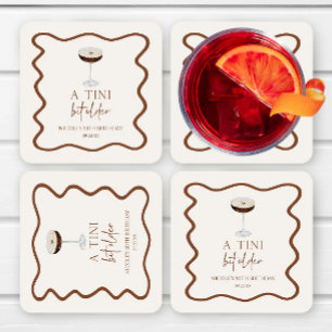 Een klein beetje ouder Expresso Martini verjaardag Vierkante Kartonnen Onderzetter