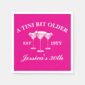 Een klein beetje ouder Martini Custom verjaardagsf Servet (Voorkant)