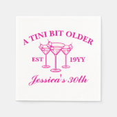 Een klein beetje ouder Martini Custom verjaardagsf Servet (Voorkant)