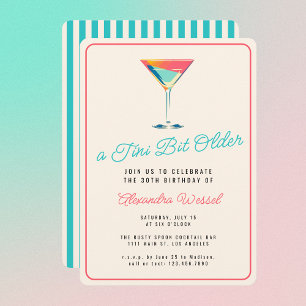 Een klein beetje ouder Martini thema retro 30e ver Kaart