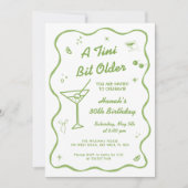 Een klein beetje ouder Martini verjaardagsfeestje Kaart (Voorkant)