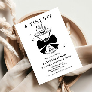 Een klein beetje ouder Martini verjaardagsfeestje Kaart
