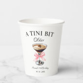 Een klein beetje ouder Martini verjaardagsfeestje Papieren Bekers (Voorkant)