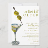 Een klein beetje ouder Twee olijven Dirty Martini Kaart (Voorkant)