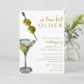 Een klein beetje ouder Twee olijven Dirty Martini Kaart (Staand voorkant)