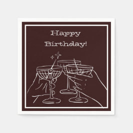 Een klein beetje ouder - Verjaardag thema decorati Servet