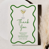 Een klein beetje ouder vuil martini verjaardagsfee bedankkaart
